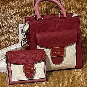NWTs. Coach Mini Pepper Crossbody & Wallet Iin Colorblock (key Sold separately)